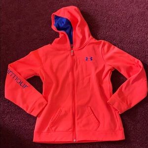 Under Armour Girls Coral Fleece Zip Jacket